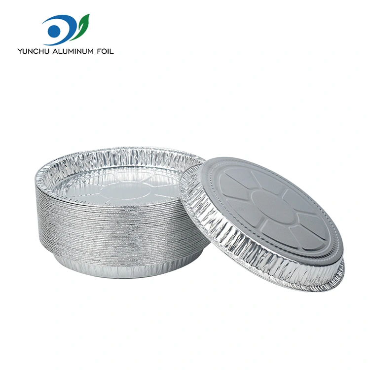 7-9 tolli pitsapann hõbedase alumiiniumfooliumi anumad