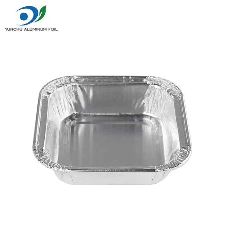 Ruudukoor õhk -praepann hõbedane alumiiniumfooliumi anumad