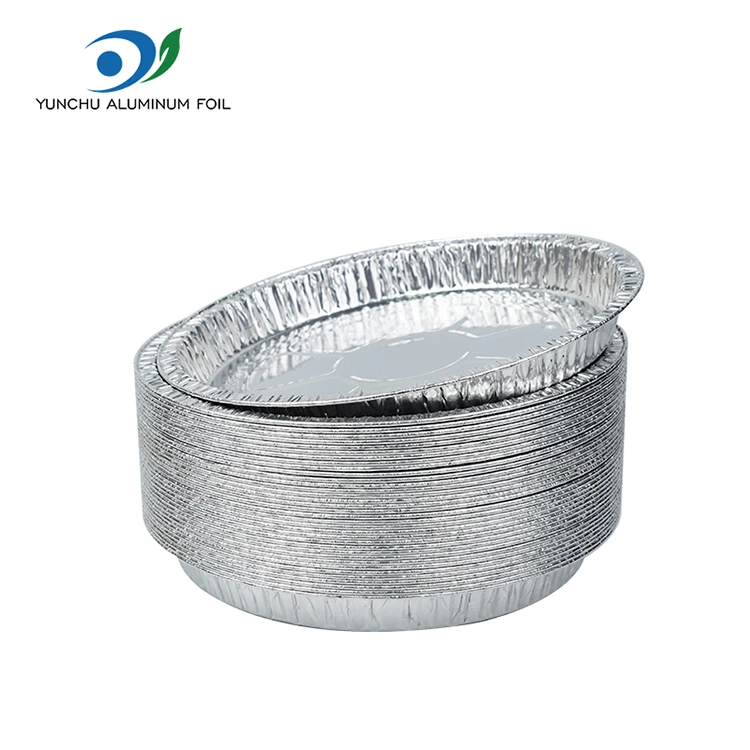 7-9 tolli pitsapann hõbedase alumiiniumfooliumi anumad