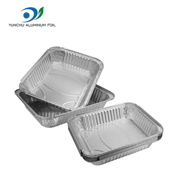 Suuremahulisuse grilliplaadid hõbedase alumiiniumfooliumi anumad