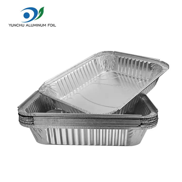 Suuremahulisuse grilliplaadid hõbedase alumiiniumfooliumi anumad