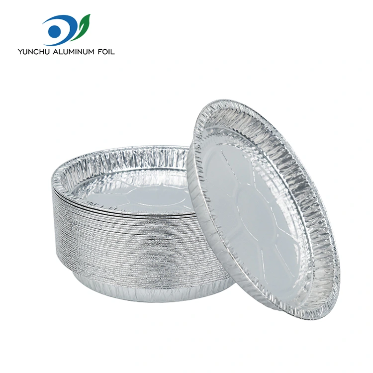 7-9 tolli pitsapann hõbedase alumiiniumfooliumi anumad