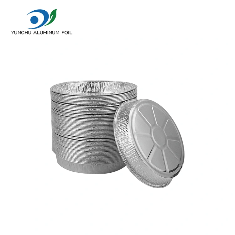 7 -tolline kortsus pitsapann hõbedase alumiiniumfooliumi anumad 7 -tolline kortsus pitsapann hõbedase alumiiniumfooliumi anumad