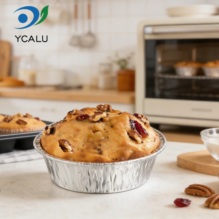 Ühekordsed küpsetusõhu fritüürid, hõbedased alumiiniumfooliumist toidunõud