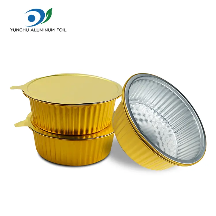 Ühendatavad küpsetusplaadid ümmargused alumiiniumfooliumi anumad Ühendatavad küpsetusplaadid ümmargused alumiiniumfooliumi anumad