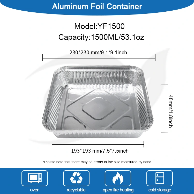 Ühekordselt kasutatavad BBQ -kaadrid hõbedase alumiiniumfooliumi anumad