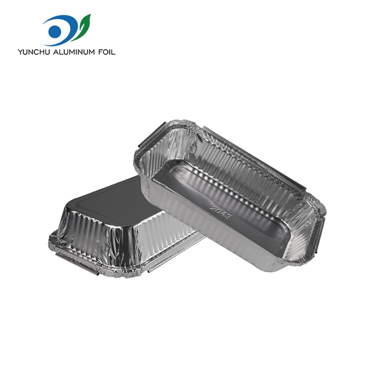 Ühekordselt kasutatav kiirtoidukasti grill hõbedase alumiiniumfooliumi anumad