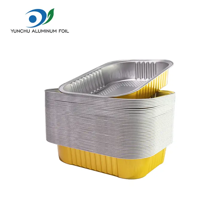 Ühekordselt kasutatavad ristkülikukujulised söögikohad alumiiniumfooliumi anumad