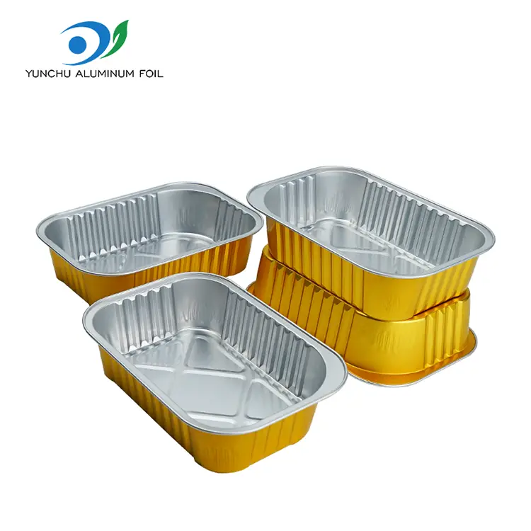 Ühekordselt kasutatavad ristkülikukujulised alumiiniumfooliumi anumad Ühekordselt kasutatavad ristkülikukujulised alumiiniumfooliumi anumad