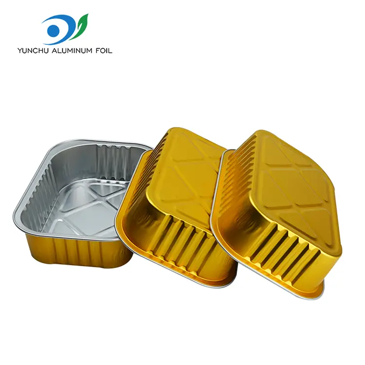 Ühekordselt kasutatavad ristkülikukujulised alumiiniumfooliumi anumad