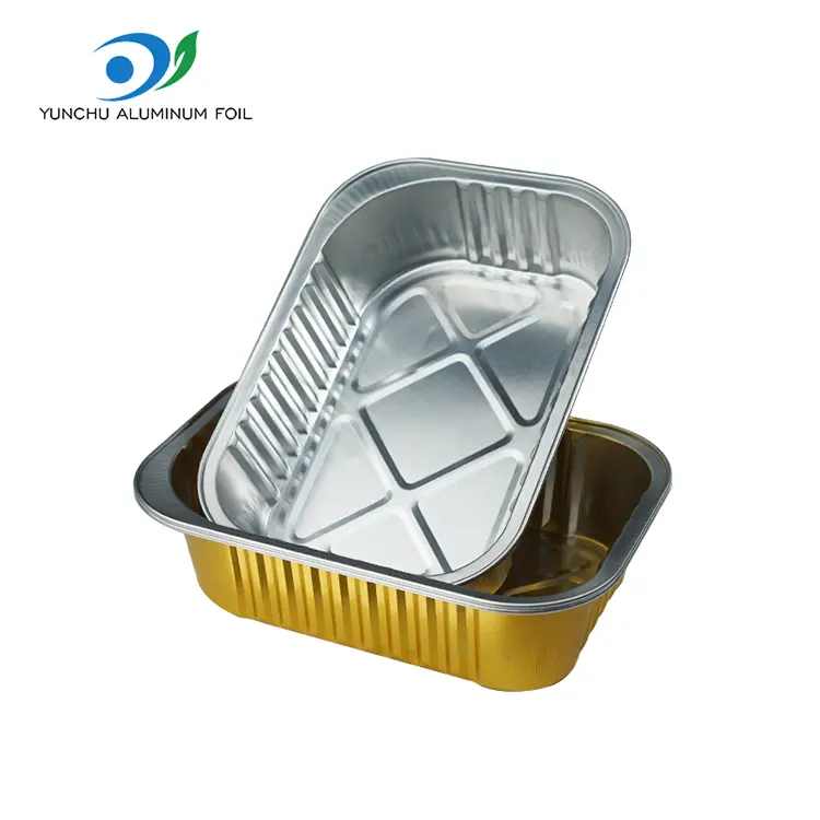 Ühekordselt kasutatavad ristkülikukujulised alumiiniumfooliumi anumad