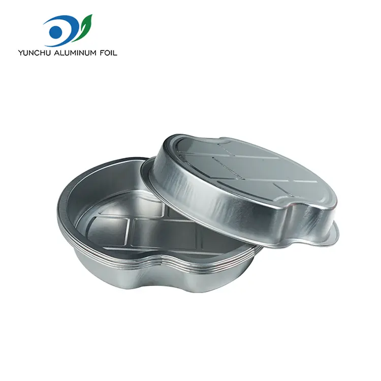 Ühendatavad mitmetasandilised kasutusalad ümmargused alumiiniumfooliumi anumad