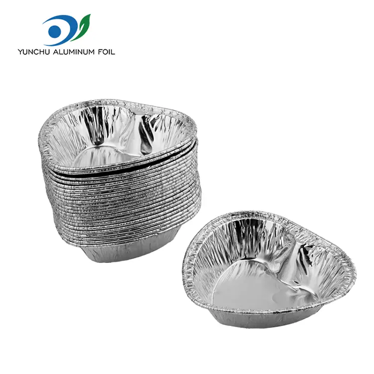 Südamekujuline koogiõhu praehõbe alumiiniumfooliummahutid