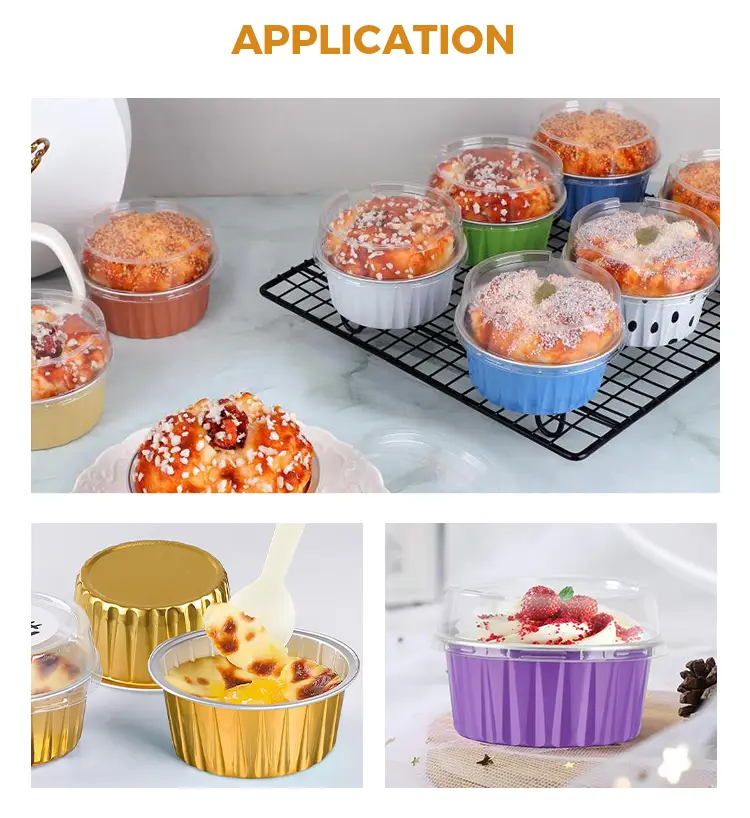 Round baking Smoothwall Aluminum Foil Containers