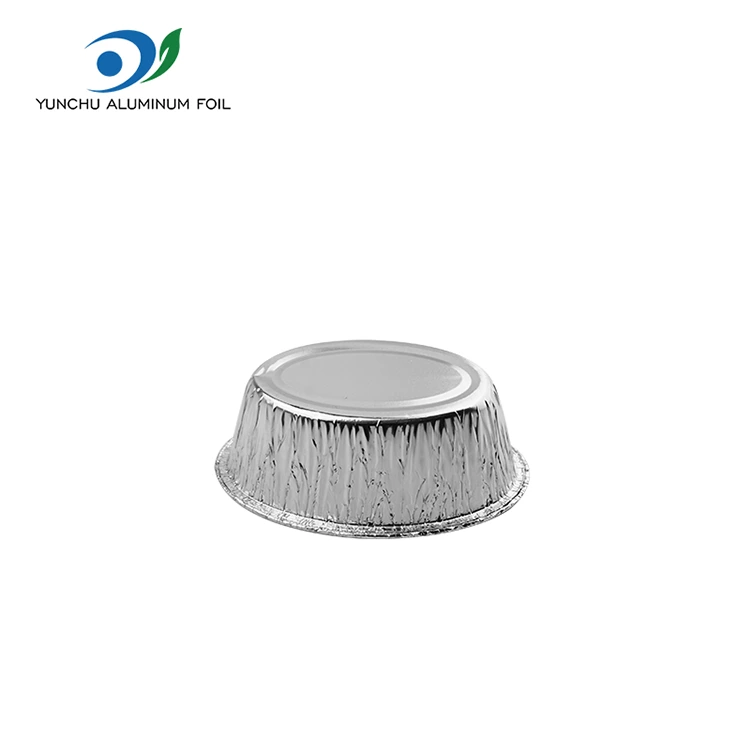 Ovaalne aurutatud kook hõbedane alumiiniumfooliumi toidumahuti
