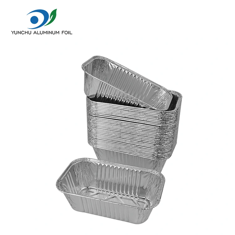 Ristkülikukujuline praepann Grill Hõbe alumiiniumfooliumi anumad