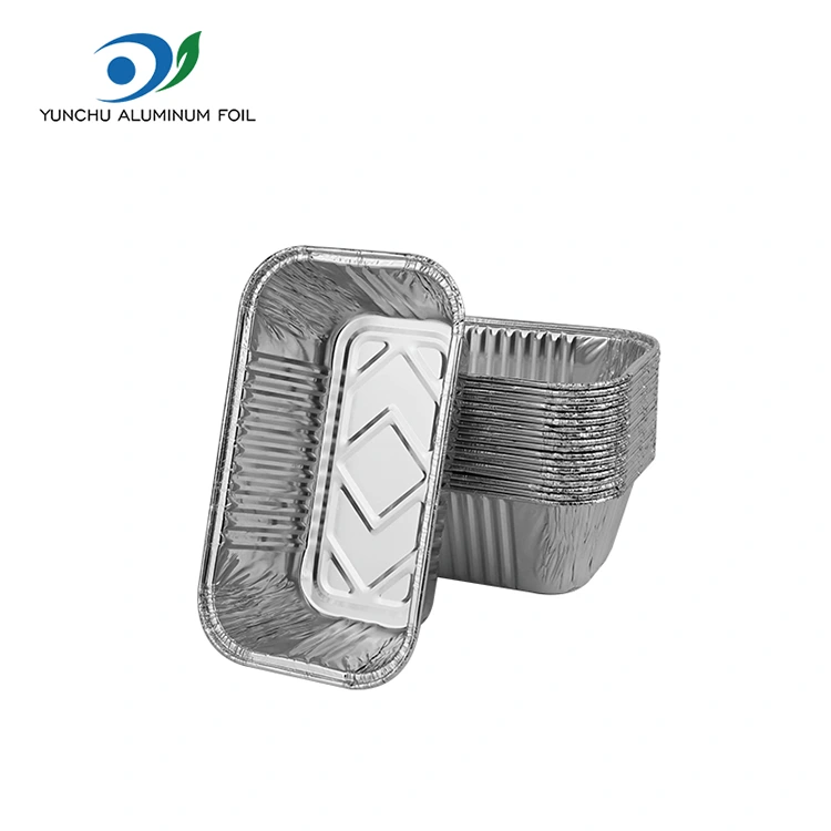 Ristkülikukujuline praepann Grill Hõbe alumiiniumfooliumi anumad