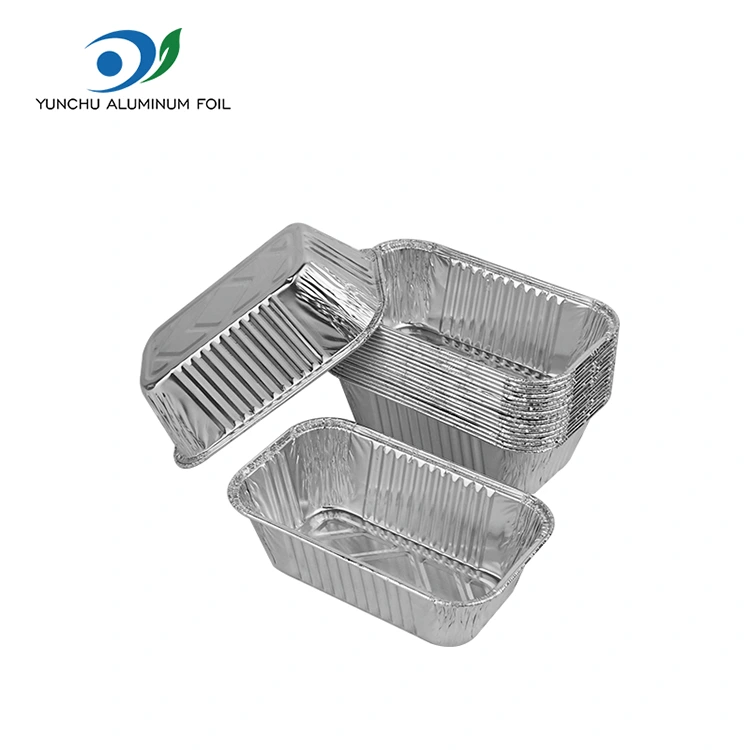 Ristkülikukujuline praepann Grill Hõbe alumiiniumfooliumi anumad