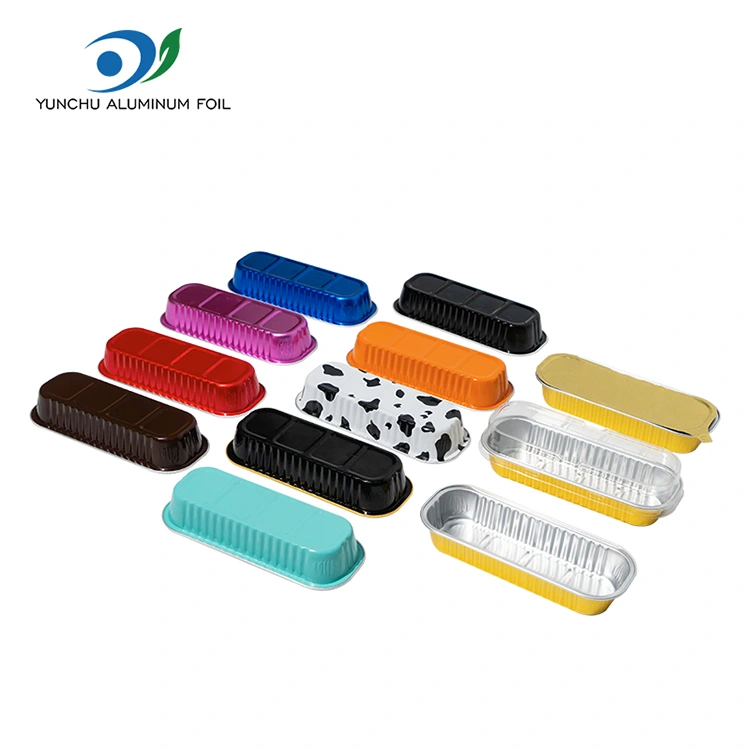 Ristkülikukujuline küpsetuskook sile seina alumiiniumfooliummahutid