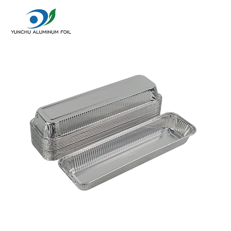 Ristkülikukujuline leivaõhu praehõbe hõbeda alumiiniumfooliummahutid