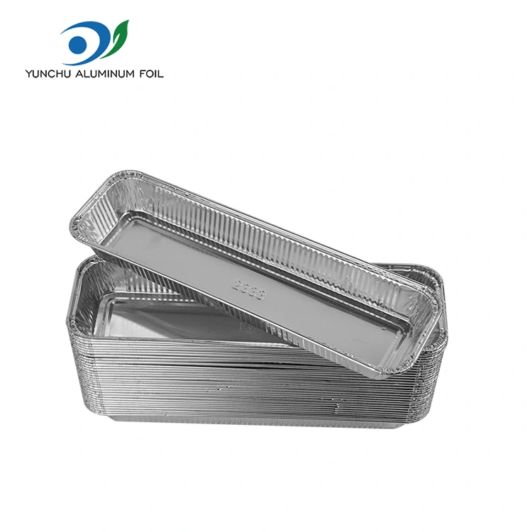 Ristkülikukujuline leivaõhu praehõbe hõbeda alumiiniumfooliummahutid