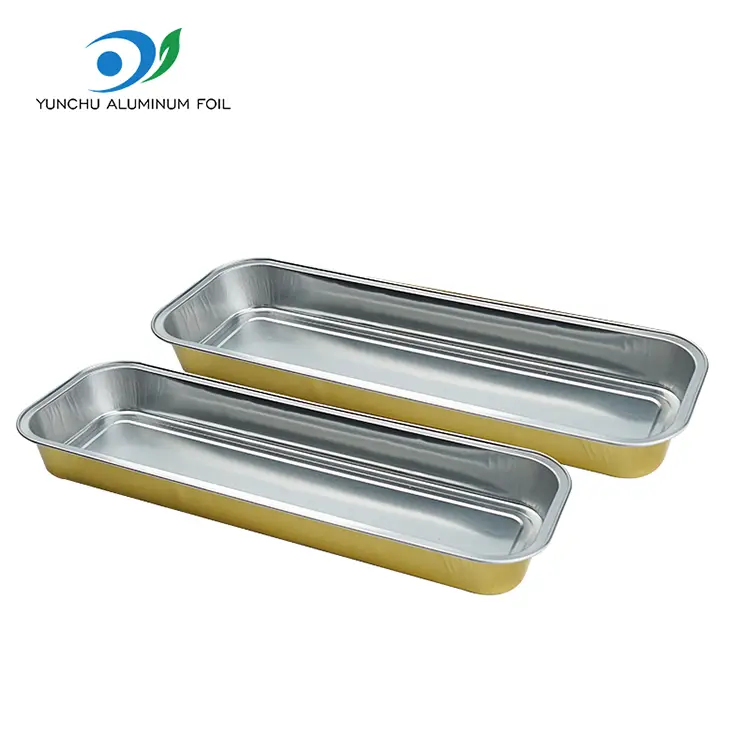 Ristkülikukujuline sile seina alumiiniumfooliumi anumad