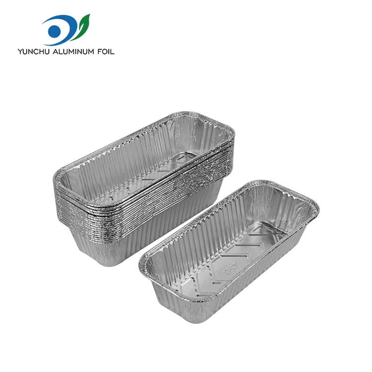 Ristkülikukujuline leivaplaat küpsetusplats hõbedase alumiiniumfooliumi anumatele