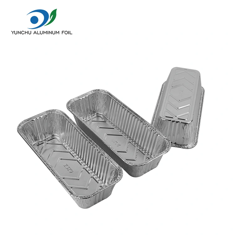 Ristkülikukujuline leivaplaat küpsetusplats hõbedase alumiiniumfooliumi anumatele