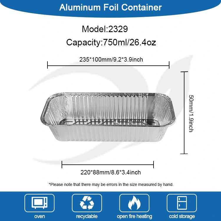 Ristkülikukujuline leivaplaat küpsetusplats hõbedase alumiiniumfooliumi anumatele
