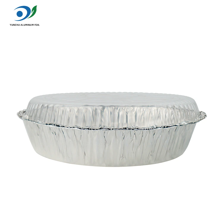 Ümmargune õhu praepann kuum pott hõbedase alumiiniumfooliumi toidumahuti