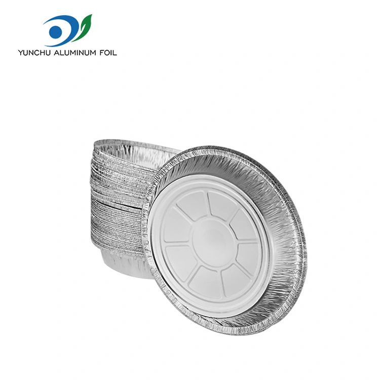 Ümmargune õhufüüri ahi hõbeda alumiiniumfooliumi anumad Ümmargune õhufüüri ahi hõbeda alumiiniumfooliumi anumad