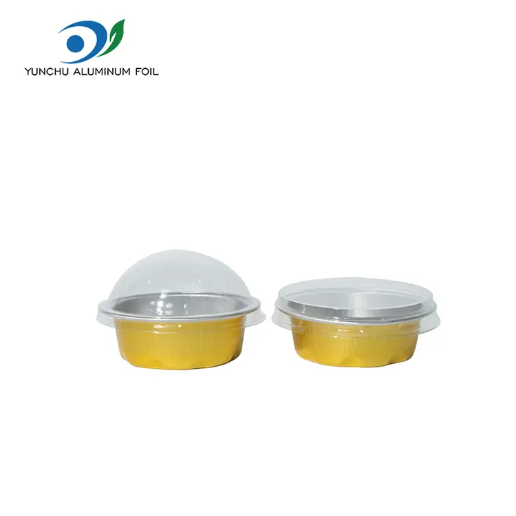 Ümmargused küpsetusvormid sileda seina alumiiniumfooliumi anumad