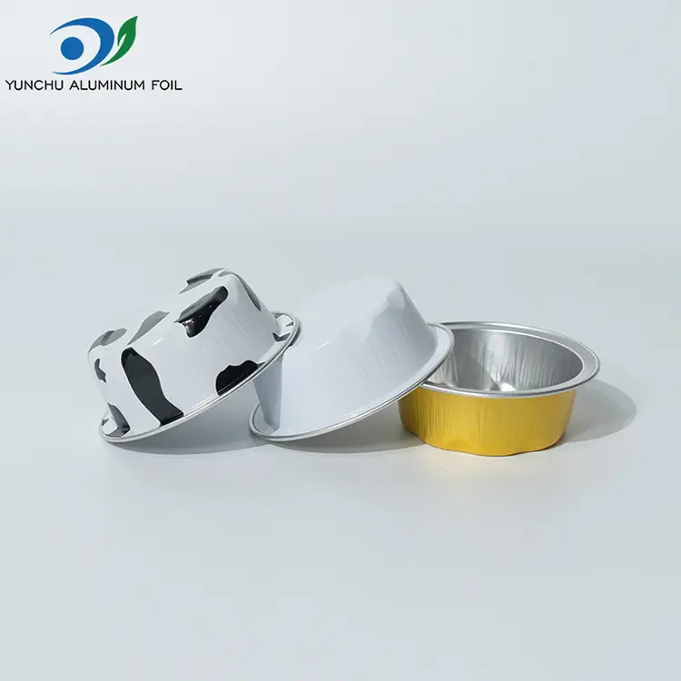 Ümmargused küpsetusvormid sileda seina alumiiniumfooliumi anumad
