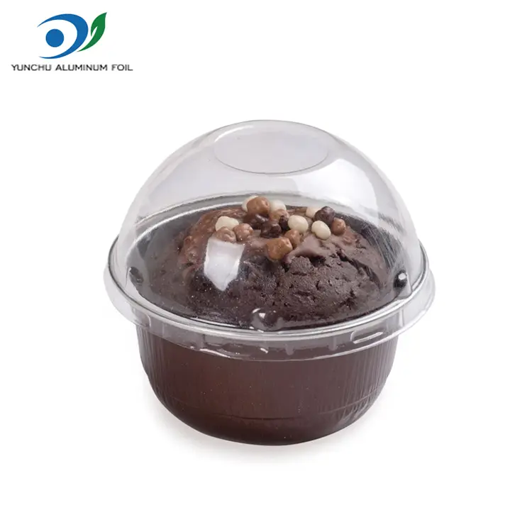 Kuldne alumiiniumfooliumist magustoidutass – 150 ml kuplikujuline