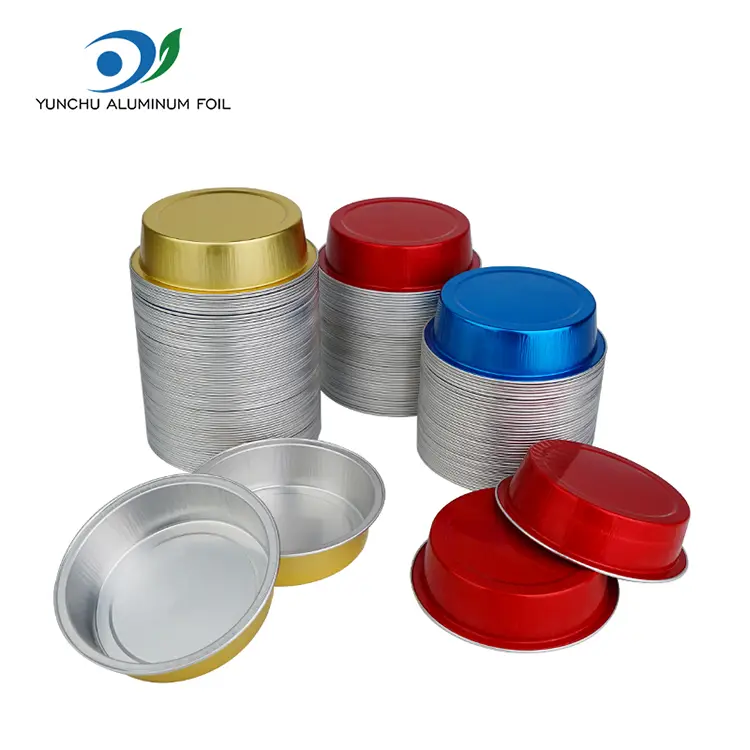 Ümmargune kook küpsetamine sile seina alumiiniumfooliumi anumad