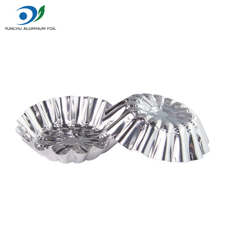 Ümar muna hapukas mänguasi küpsetamine hõbedase alumiiniumfooliumi toidumahuti Ümar muna hapukas mänguasi küpsetamine hõbedase alumiiniumfooliumi toidumahuti