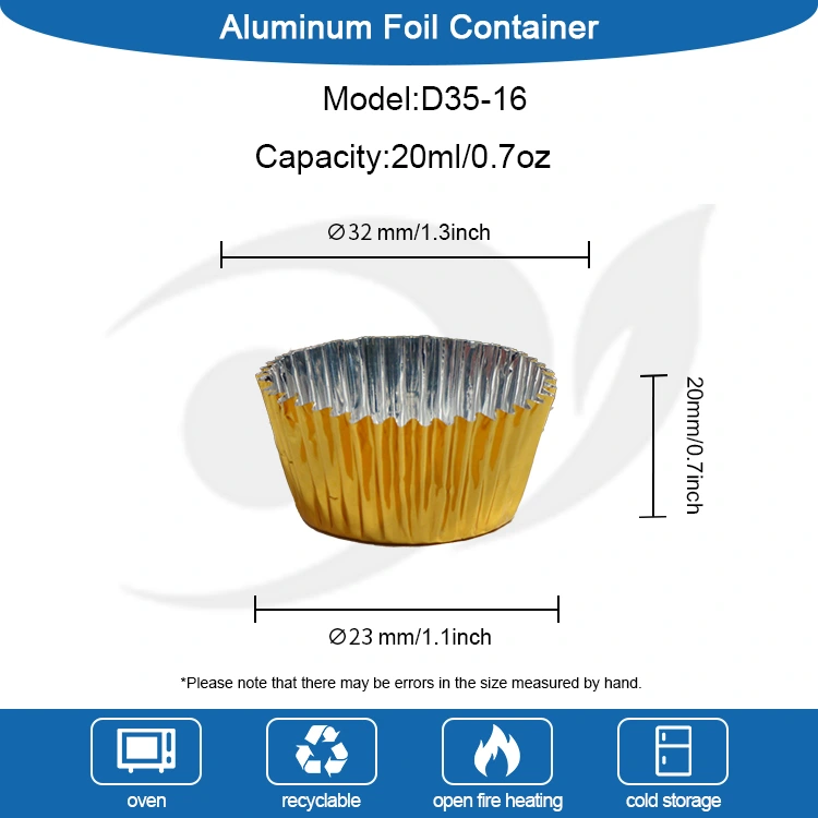 Ümar väike pakk küpsetamine hõbedase alumiiniumfooliumi toidumahuti