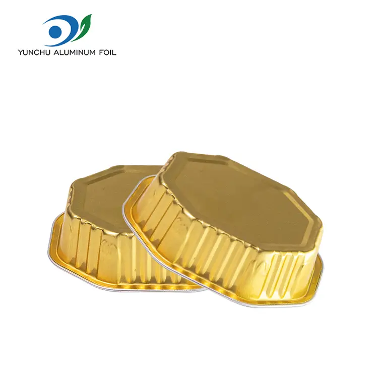 Spetsiaalse kujuga koogitass sile seina alumiiniumfooliumi anumad