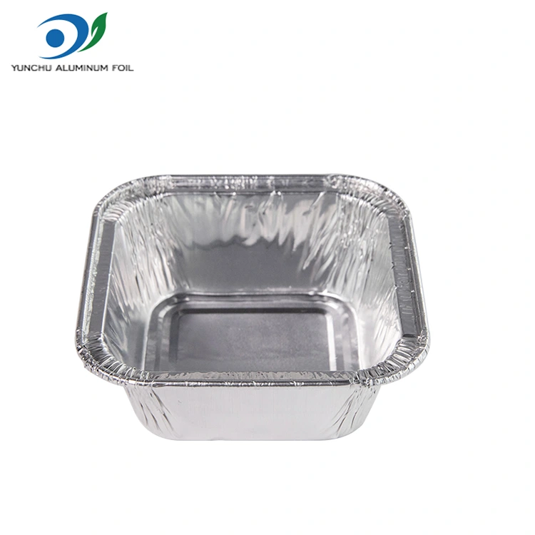 Ruudukas õhu praepann hõbeda alumiiniumfooliumi anumad