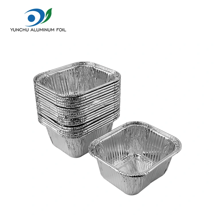 Ruudukite küpsetusplaadi õhufritüüri hõbedase alumiiniumfooliumi anumad