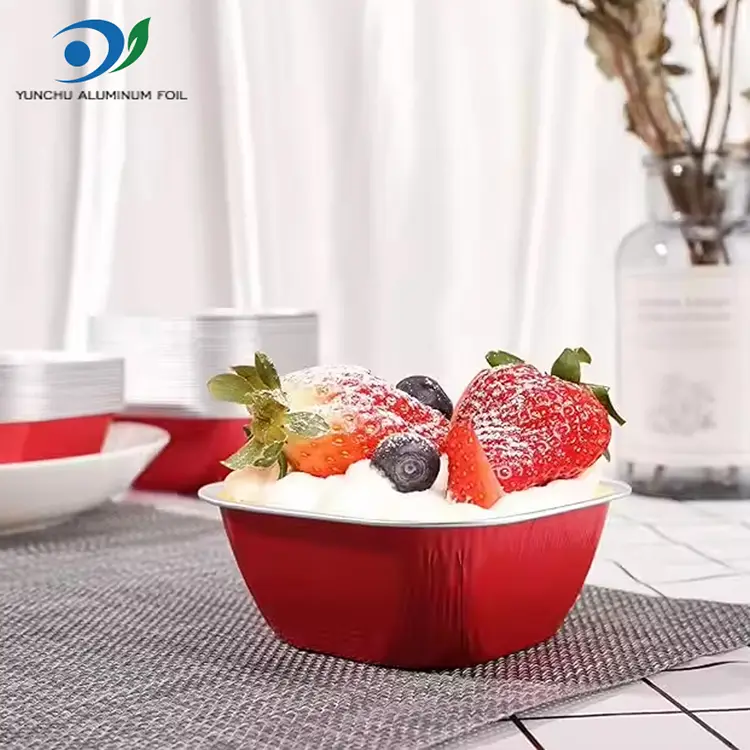 Ruutvärvi küpsetamine sile seina alumiiniumfooliumi anumad